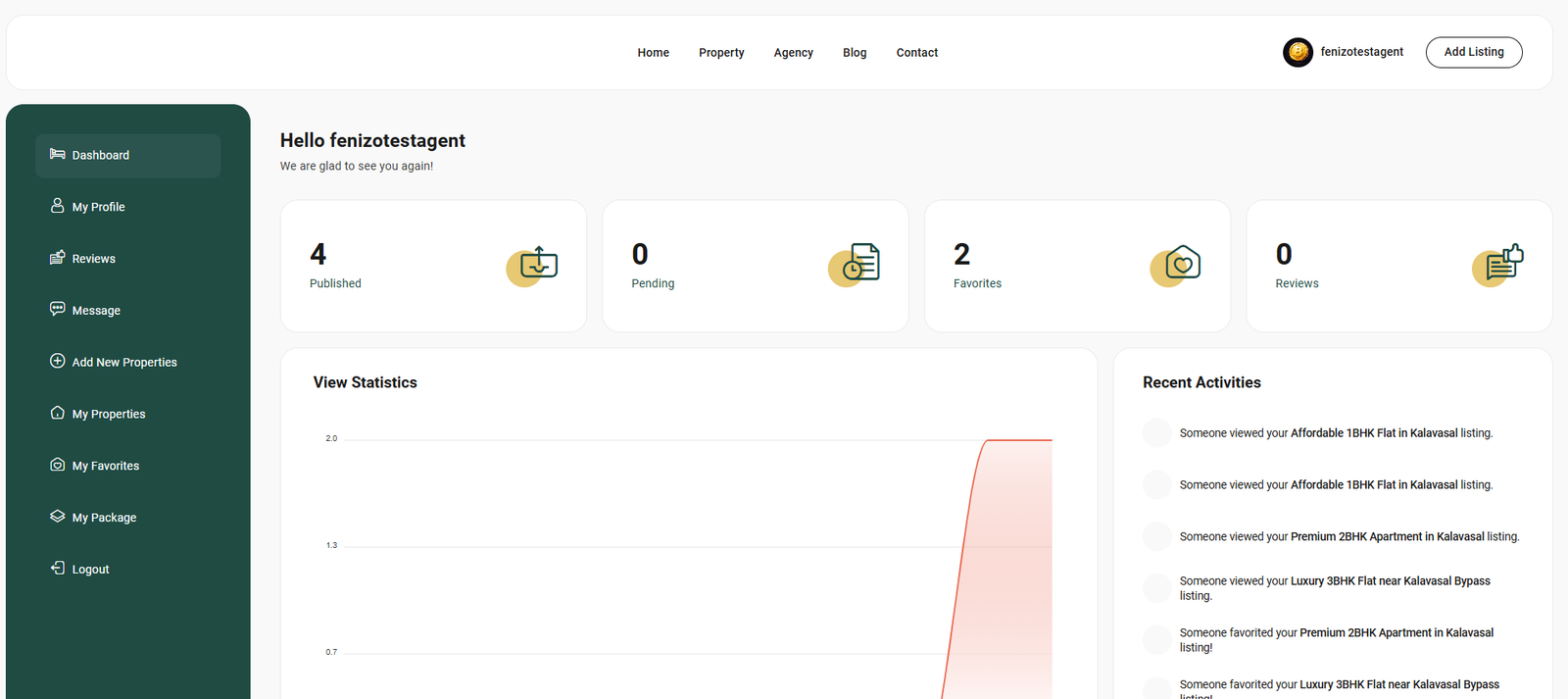 Modern Agent Dashboard