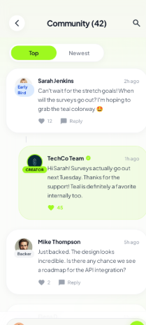 Comments & community