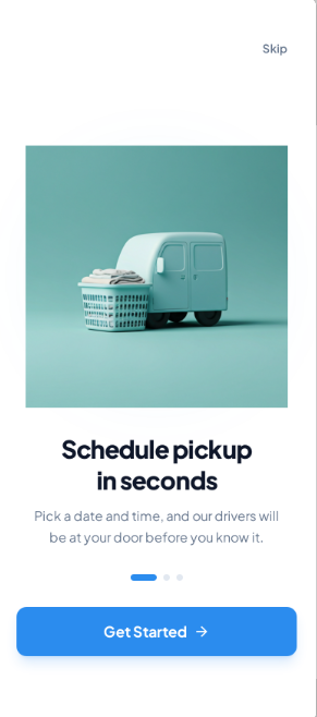 Schedule pickup onboarding