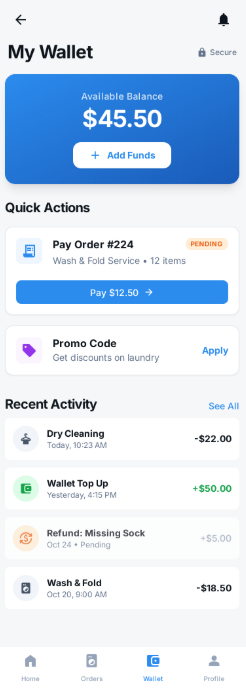 Wallet & payment methods