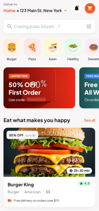 Food marketplace offers