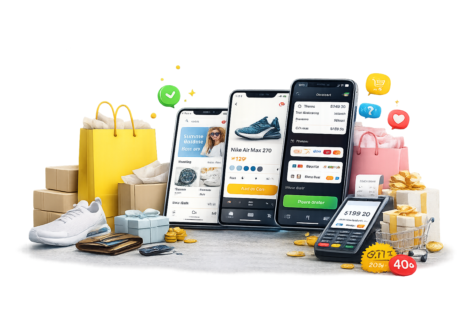 Ecommerce app development hero image