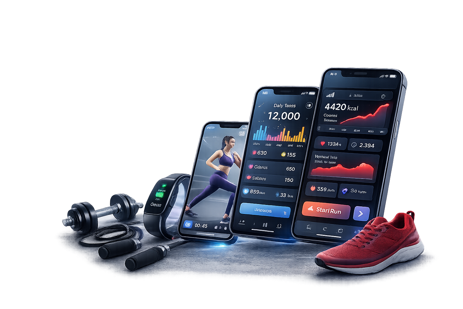 Fitness app development hero image
