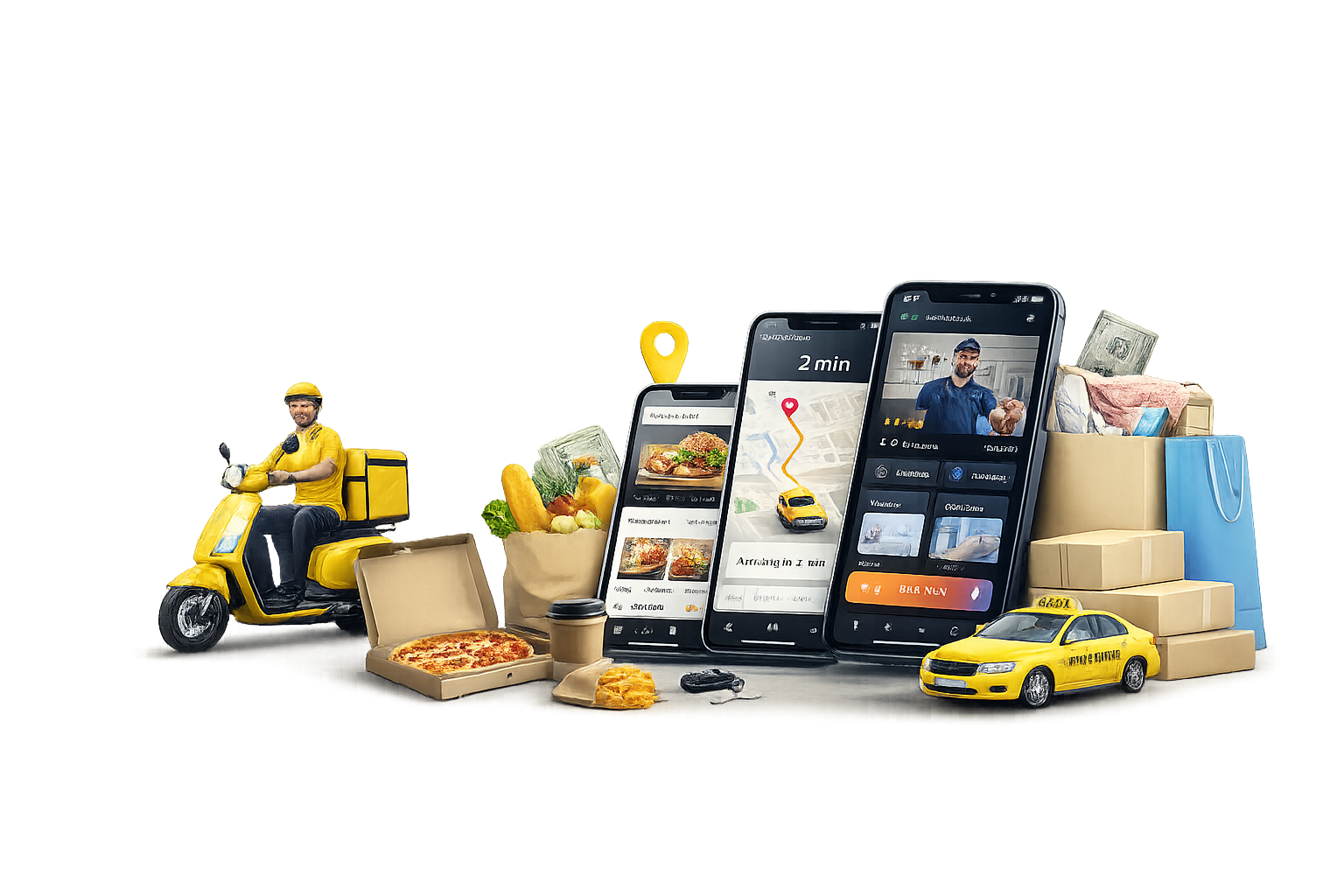 On-demand app development hero image