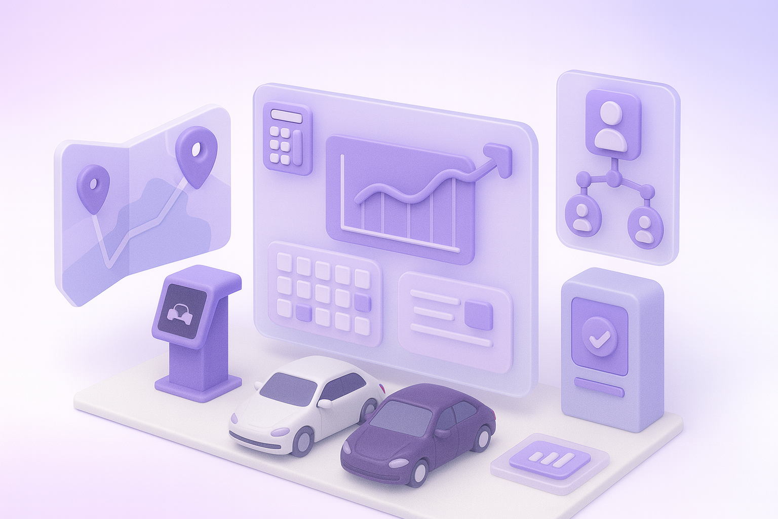 Car rental MLM dashboard