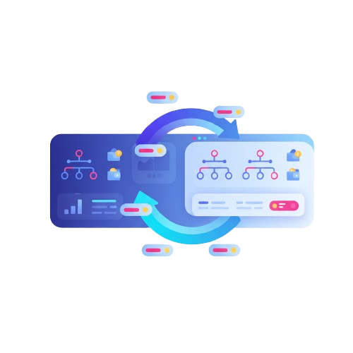 MLM migration control center dashboards