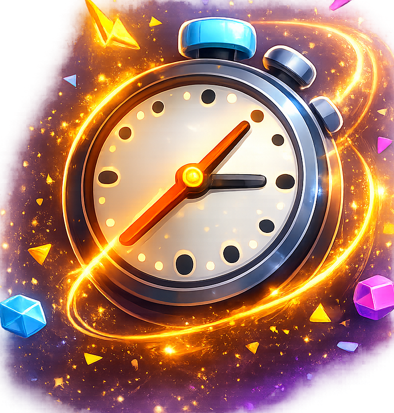 Timer-based quiz auto scoring icon