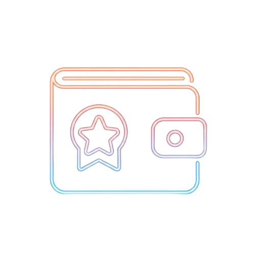 Subscription wallet icon
