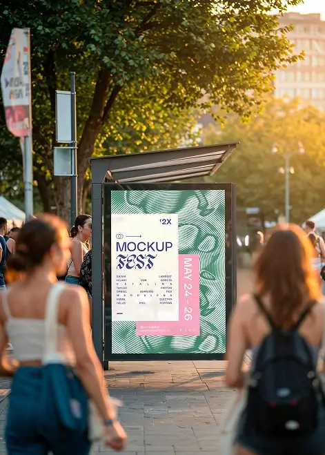 Outdoor advertising campaign
