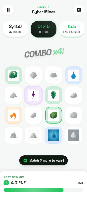 In-game reward tracker