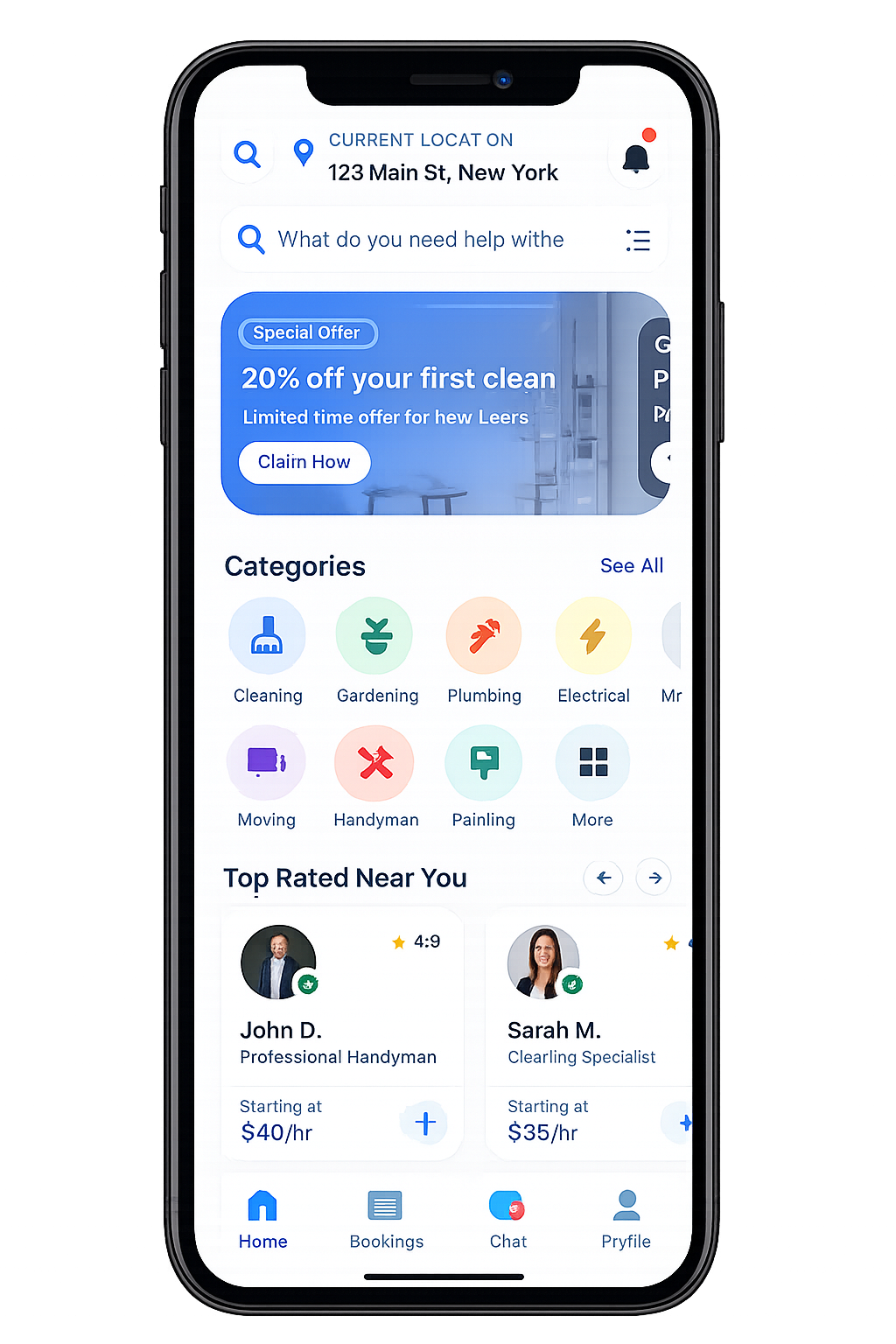 TaskRabbit Clone App 2026 with AI Dispatch & Chat | Fenizo