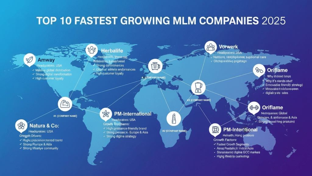 Top 10 Fastest-Growing MLM Companies in the World (2025 List)