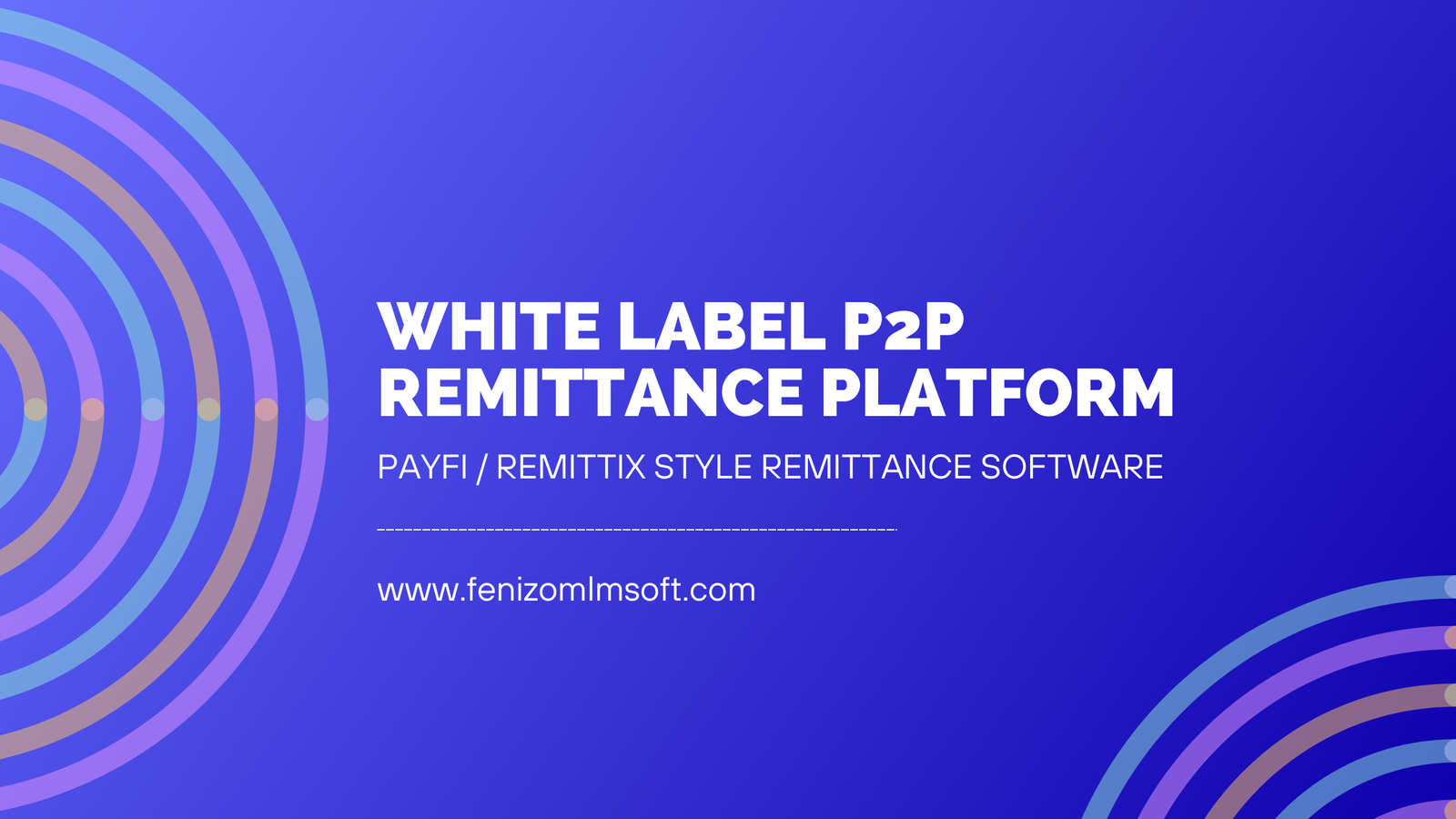 White Label P2P Remittance Platform – PayFi / Remittix Style Remittance Software