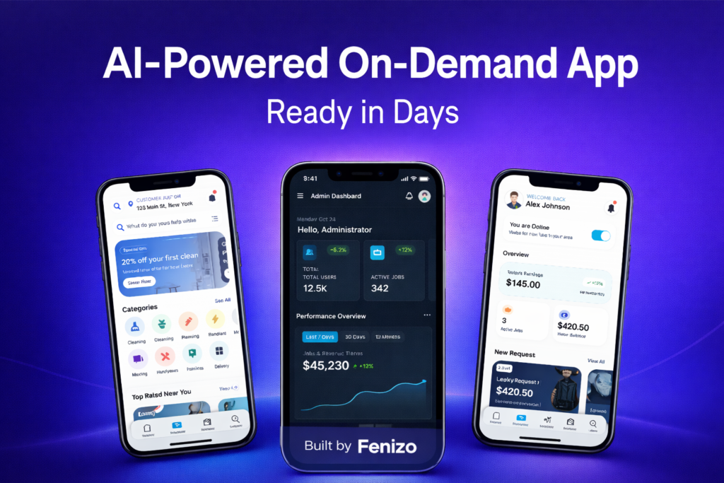 TaskRabbit Clone App 2026 with AI Dispatch & Chat | Fenizo