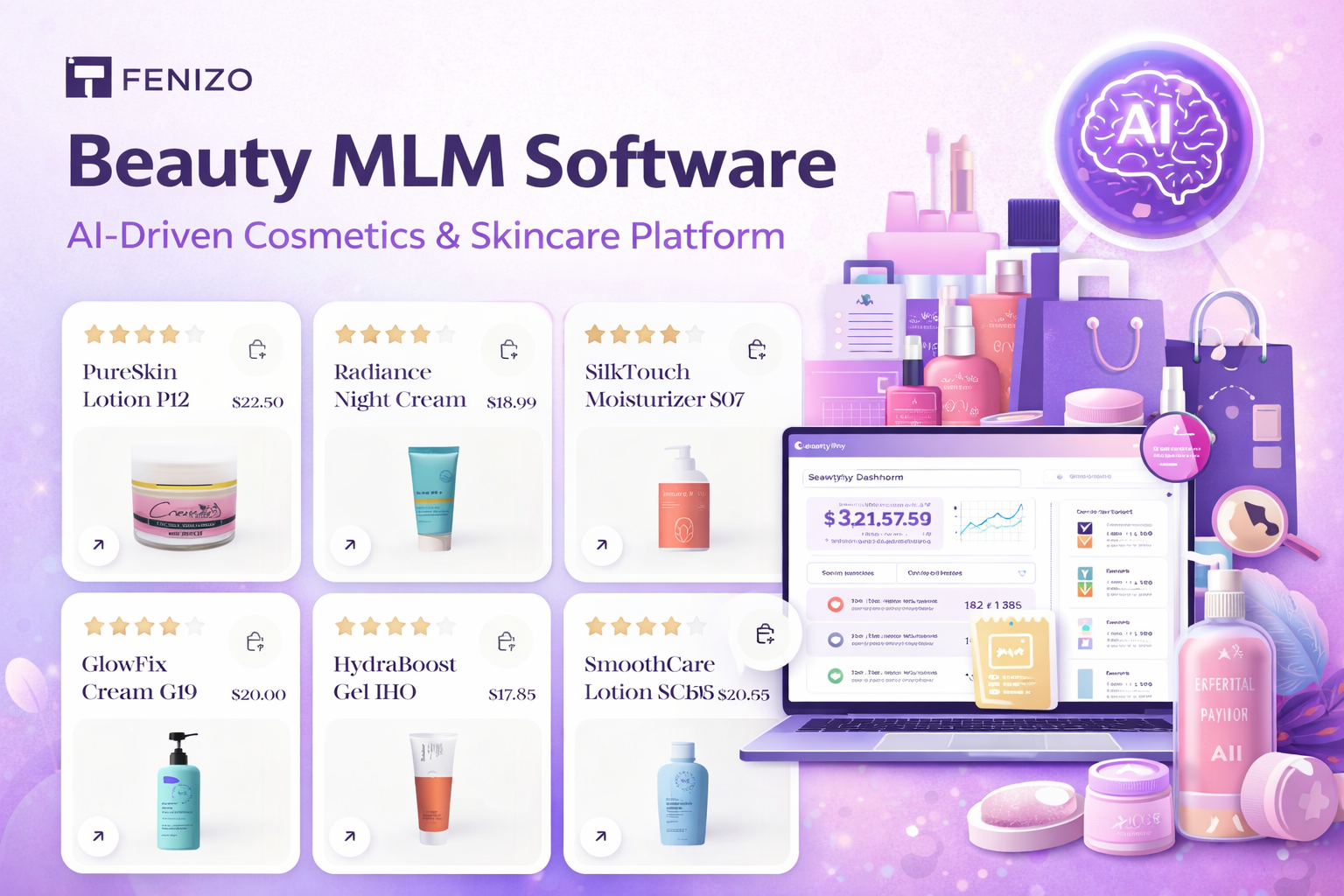 Beauty & Cosmetics MLM Software 2026 | White-Label Advance UI