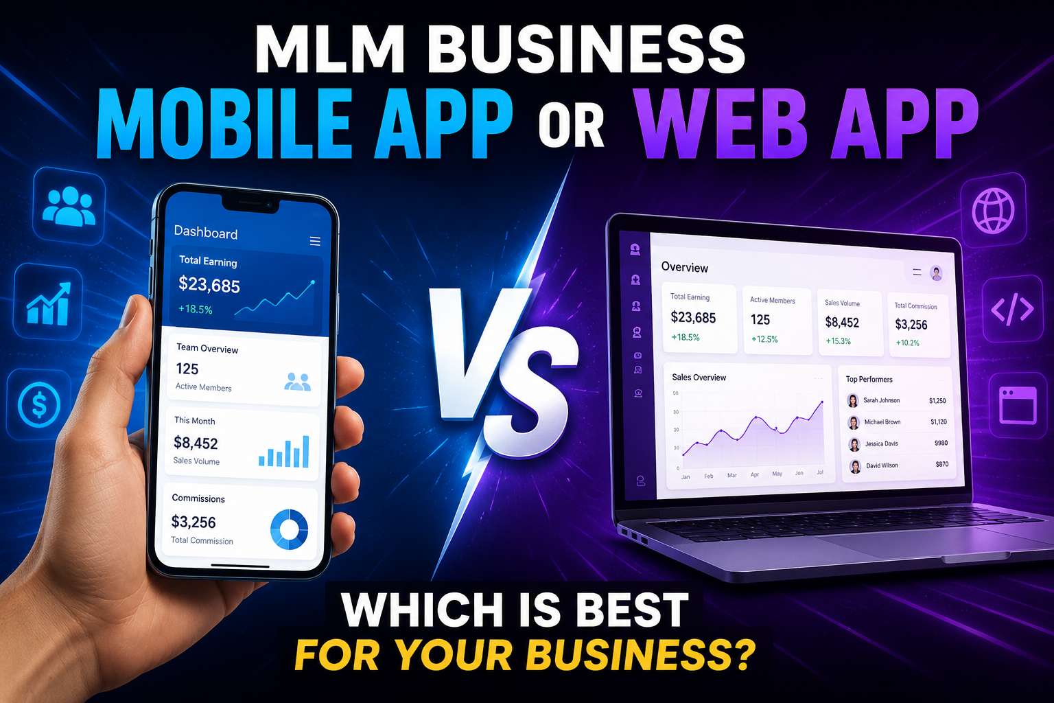 MLM-business-mobile-vs-web-app